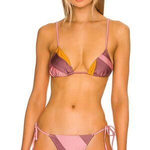NWT Tropic of C Equator Bikini Set Top (XS) & Bottom (S) - Sunset Patchwork